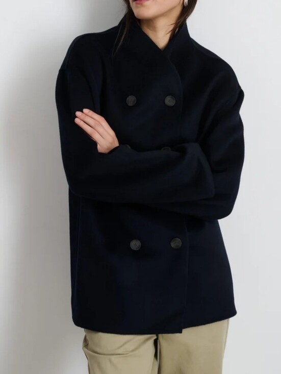 Alex Mill Jackets & Blazers - Alex Mill SOPHIA BLACK WOOL Coat SIZE L NWOT